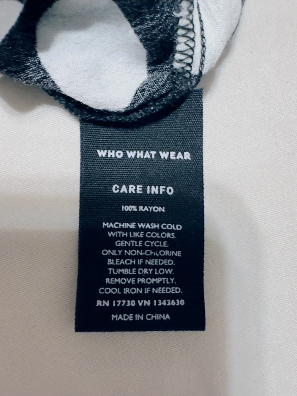 Who What Wear black bold